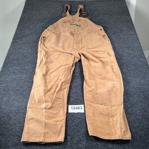 Key Imperial Aristocrat Of Overalls Bibs Mens 52x30 Brown Utility Carpenter